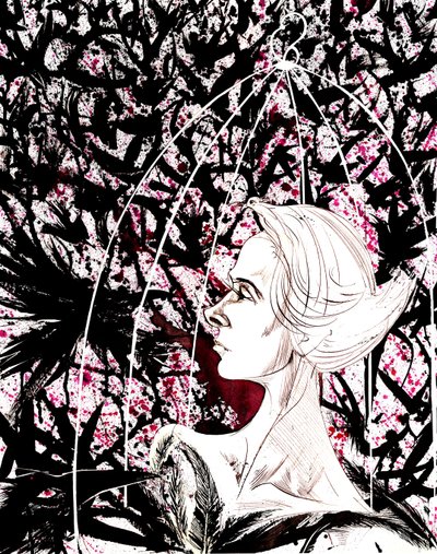 Tippi Hedren - caricature of American actress, born 1935 by Neale Osborne